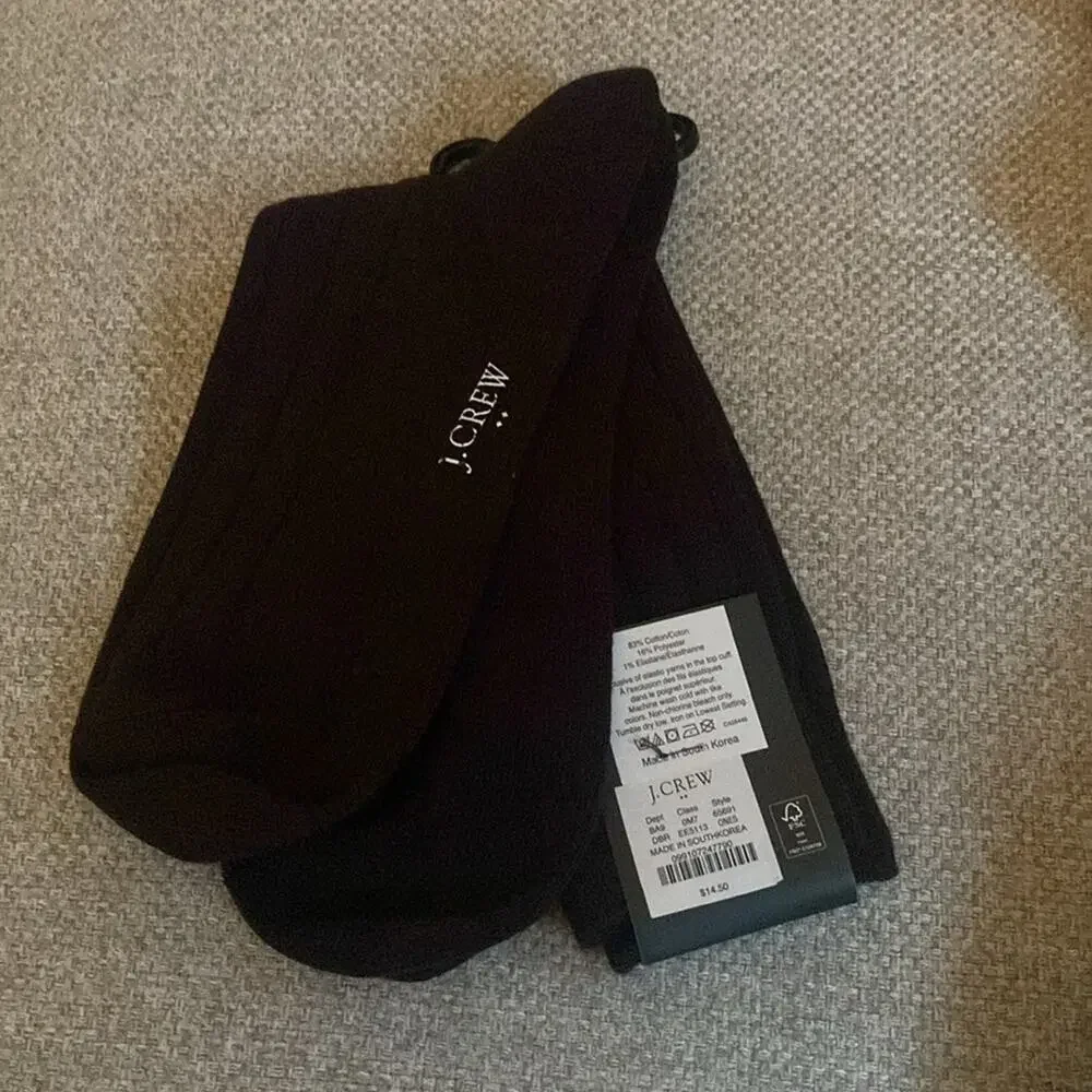 J.Crew Black Classic dress socks